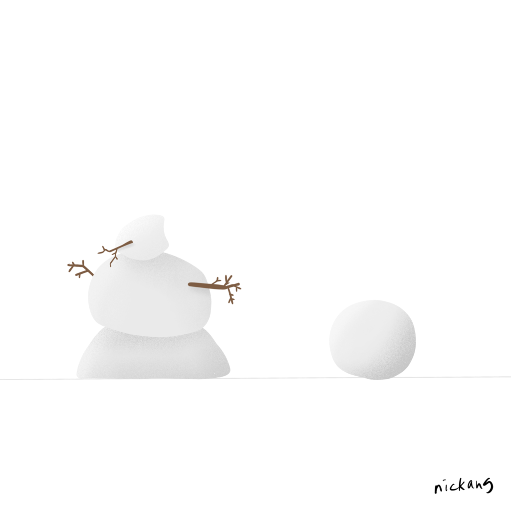 ugly snowman vs snowball nick ang blog