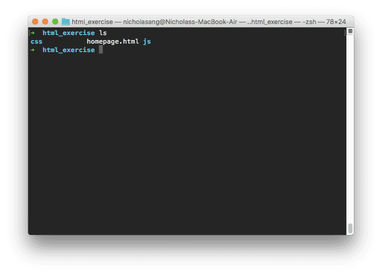 ls command line nickang blog