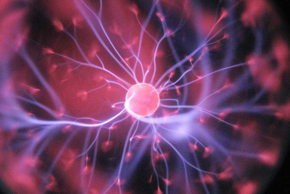a visualisation of a neuron firing