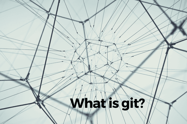 what is git banner showing many lines and nodes intersecting