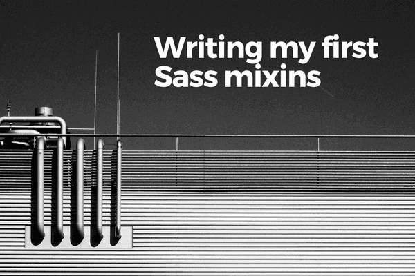 writing my first sass mixins banner
