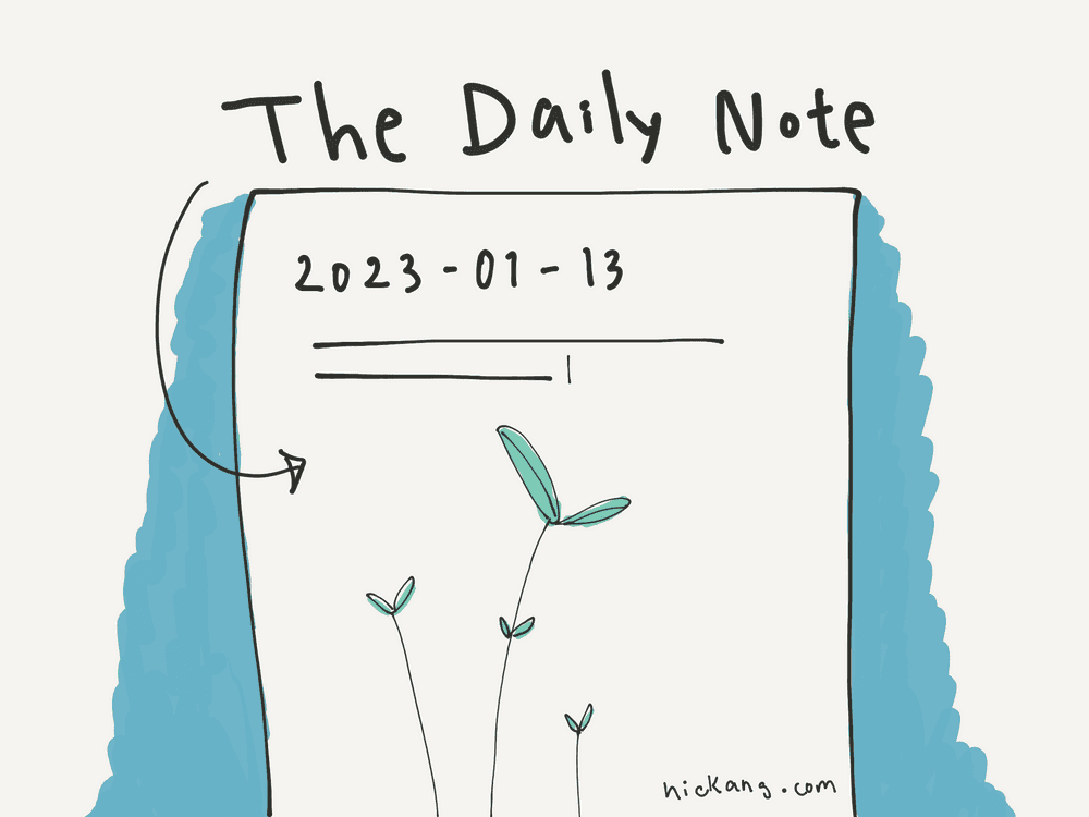 hand-drawn illustration of a Daily Note